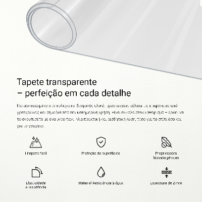 Mata przezroczysta na biurko