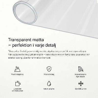 Mata przezroczysta na biurko