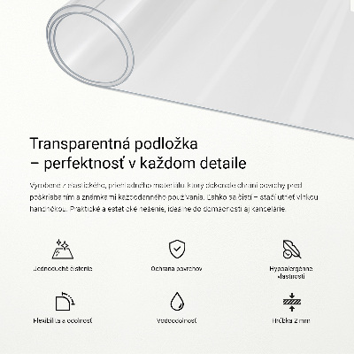 Mata przezroczysta na biurko