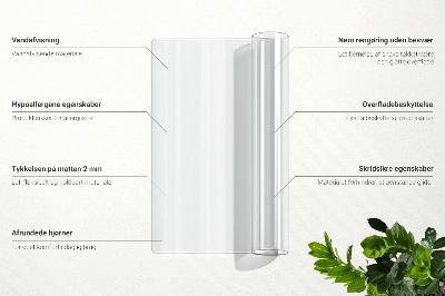 Mata przezroczysta na biurko