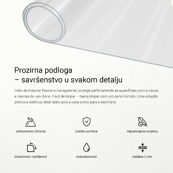 Mata ochronna przezroczysta