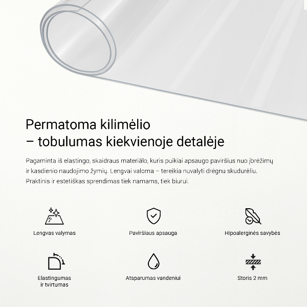 Mata ochronna przezroczysta
