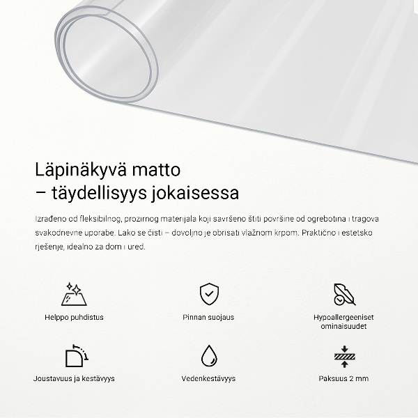 Mata ochronna przezroczysta