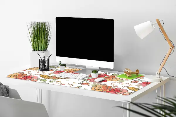 Podkładka na całe biurko Ornament ptaki