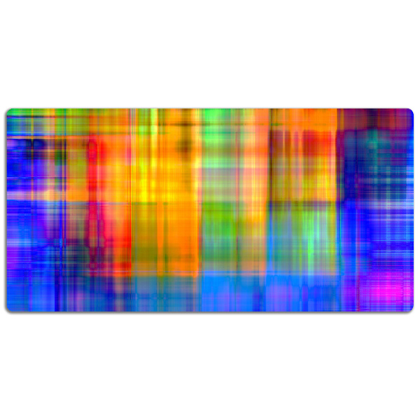 Podkładka na całe biurko Kolorowa krata