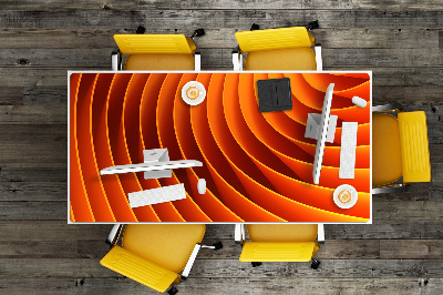 Podkład ochronny na biurko Pomarańczowe fale