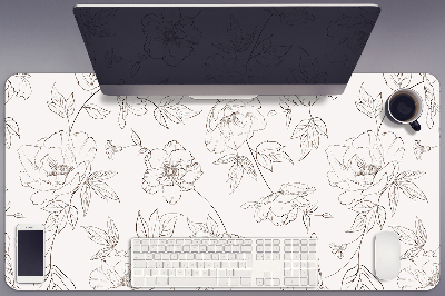 Podkładka na biurko Naszkicowane kwiaty