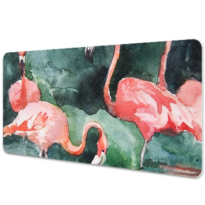 Podkład ochronny na biurko Malowane flamingi