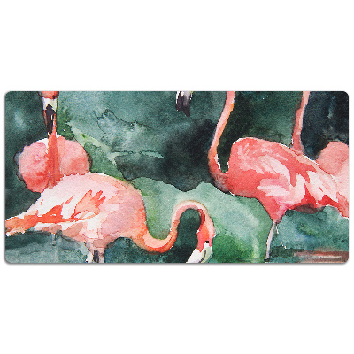 Podkład ochronny na biurko Malowane flamingi