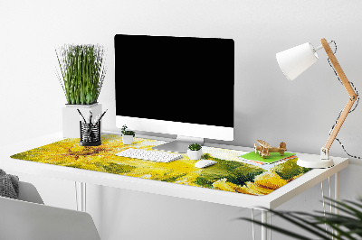 Duża podkładka na biurko dla dzieci Słoneczniki