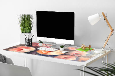 Podkład ochronny na biurko Pomarańczowy róże