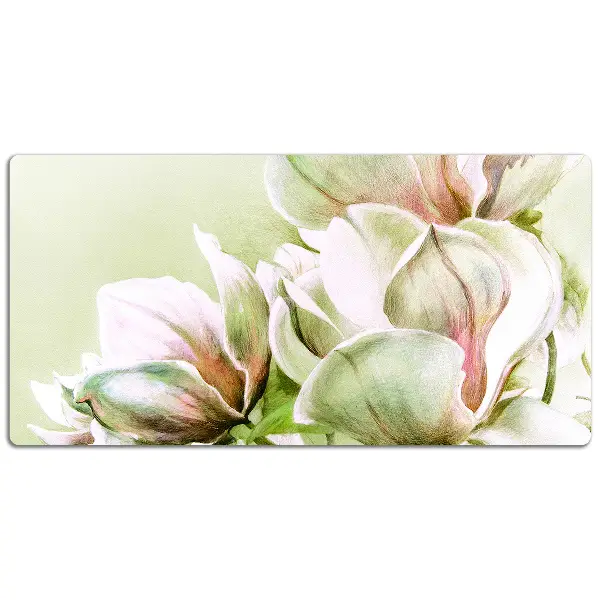 Mata na biurko Kwiaty magnolii