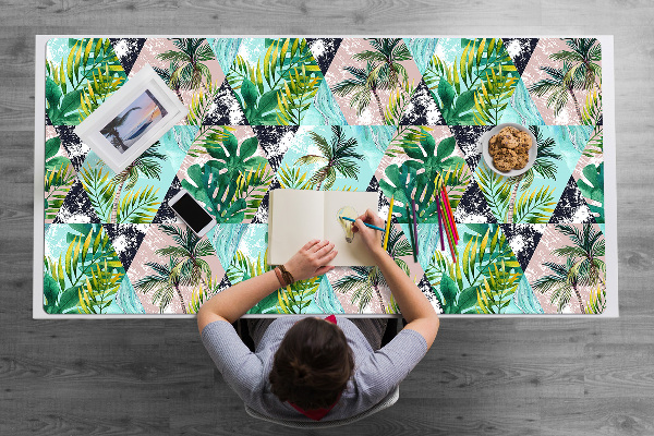 Duża podkładka na biurko dla dzieci Palmy wzór