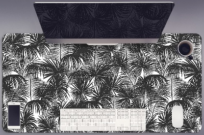 Duża podkładka na biurko Czarne palmy