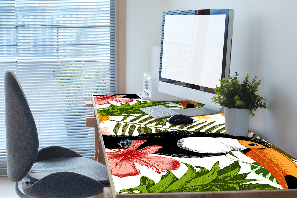 Podkładka na całe biurko Tukan i Ananas