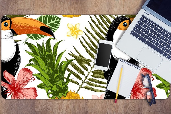 Podkładka na całe biurko Tukan i Ananas