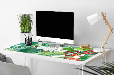 Duża podkładka na biurko dla dzieci Kameleony