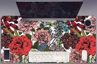 Mata na biurko Jesienne Kwiaty