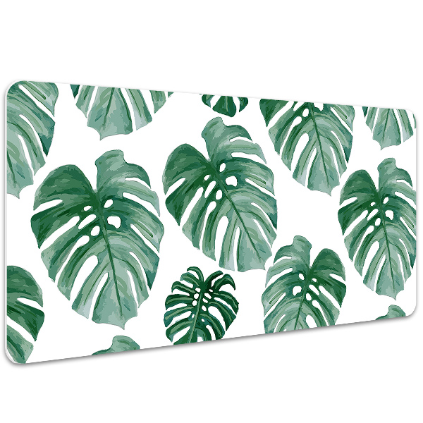 Mata na biurko Monstera liście