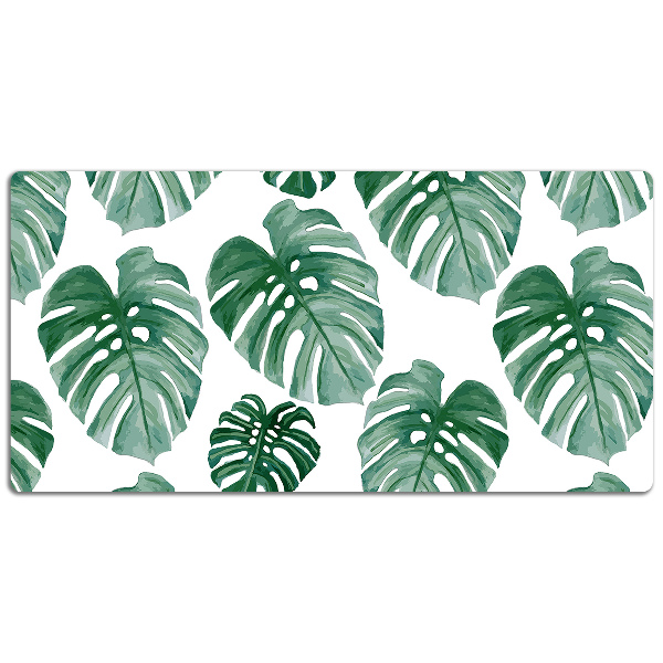 Mata na biurko Monstera liście