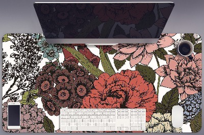 Mata na biurko Jesienne kwiaty