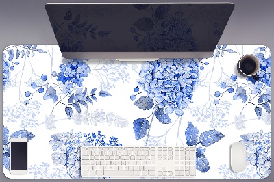 Podkładka na biurko Niebieska hortensja