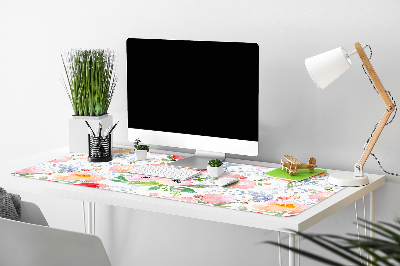 Podkładka na całe biurko Kwiaty pastele