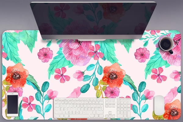 Duża podkładka na biurko Piękna flora