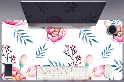Duża podkładka na biurko dla dzieci Kwiaty