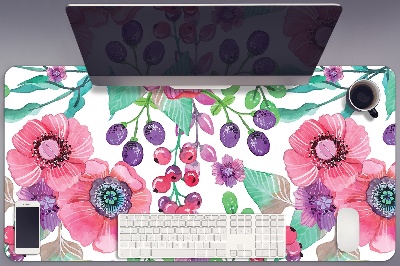 Mata na biurko Kwiaty i jagody
