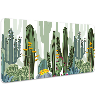 Mata ochronna na biurko Kwitnące kaktusy