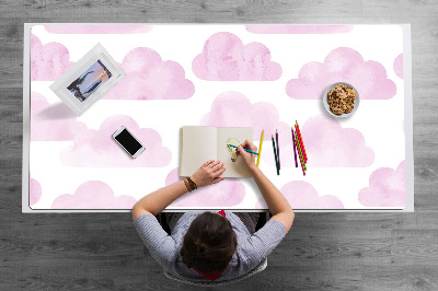 Duża podkładka ochronna na biurko Różowe chmury