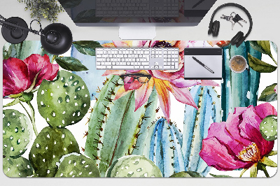 Mata ochronna na biurko Kolorowe kaktusy