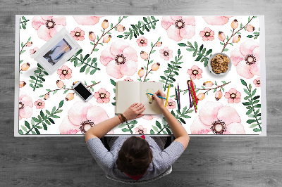 Duża podkładka na biurko dla dzieci Kwiatki
