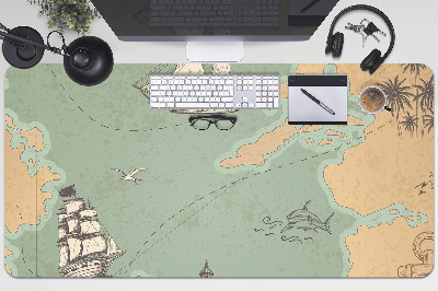 Duża podkładka na biurko Mapa skarbów