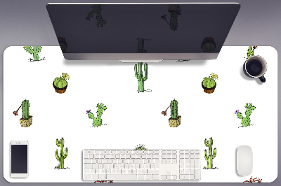 Duża podkładka na biurko dla dzieci Kaktusy