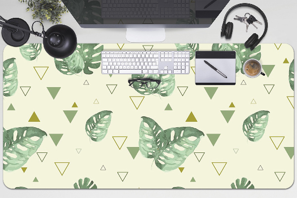 Podkładka na biurko Monstera i trójkąty