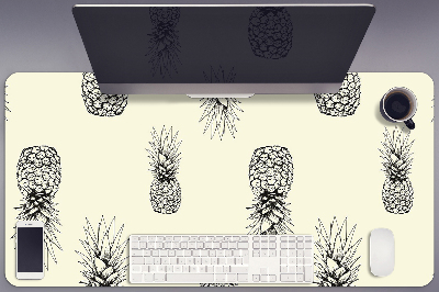 Duża podkładka na biurko Ananasy wzór