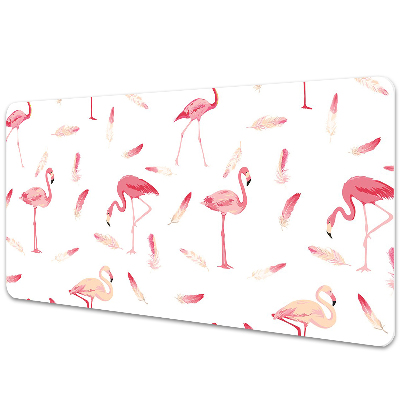 Mata na biurko Stado flamingów