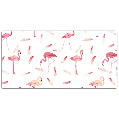 Mata na biurko Stado flamingów
