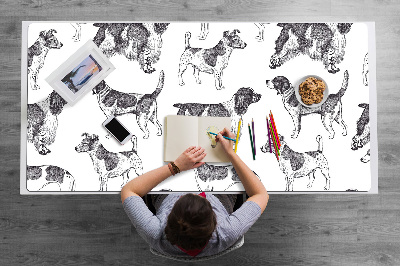 Duża podkładka na biurko dla dzieci Psy wzór