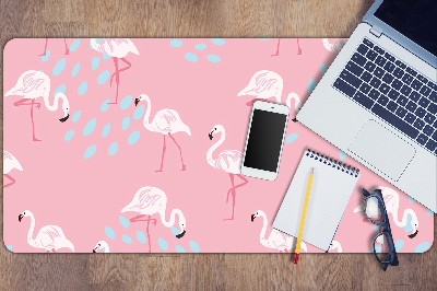 Duża podkładka na biurko dla dzieci Flamingi