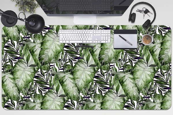 Duża podkładka ochronna na biurko Liść Monstera