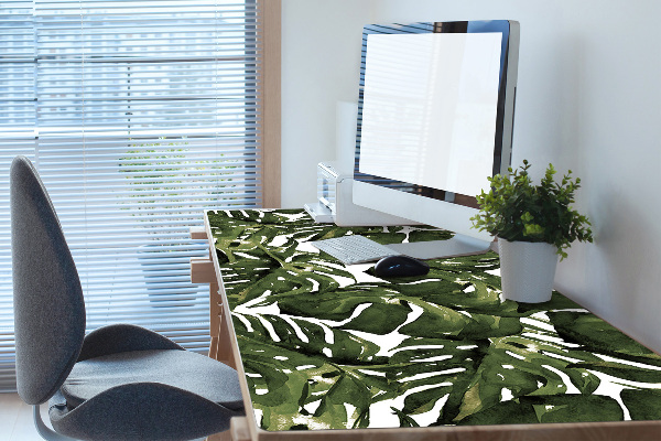 Duża podkładka ochronna na biurko Liść Monstera