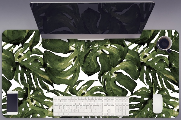 Duża podkładka ochronna na biurko Liść Monstera