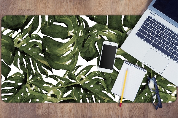 Duża podkładka ochronna na biurko Liść Monstera