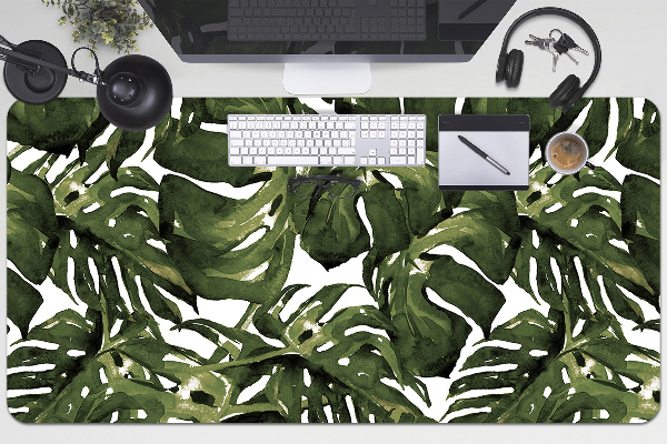 Duża podkładka ochronna na biurko Liść Monstera