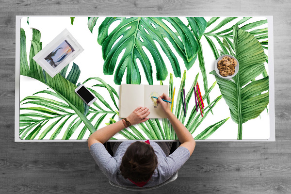 Mata ochronna na biurko Palma i Monstera