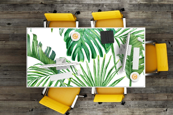 Mata ochronna na biurko Palma i Monstera