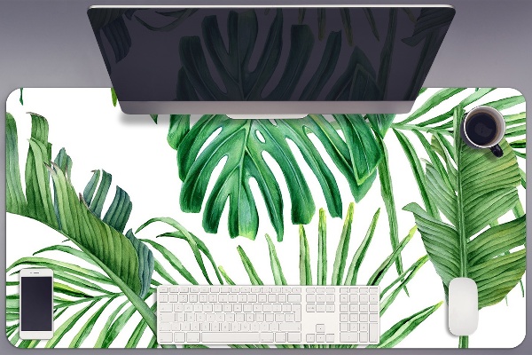 Mata ochronna na biurko Palma i Monstera